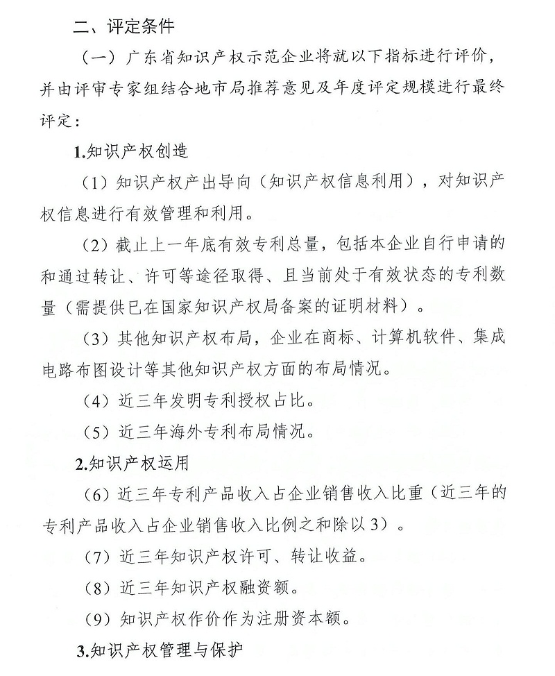 粵知保協發字〔2022〕36號-關于組織開展“2022年度廣東省知識產權示范企業”申報工作的通知_01