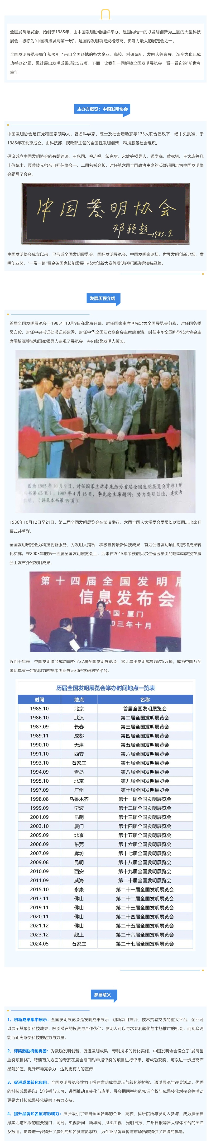 含金量MAX，解鎖全國發明展覽會的“前世今生”！_壹伴長圖1